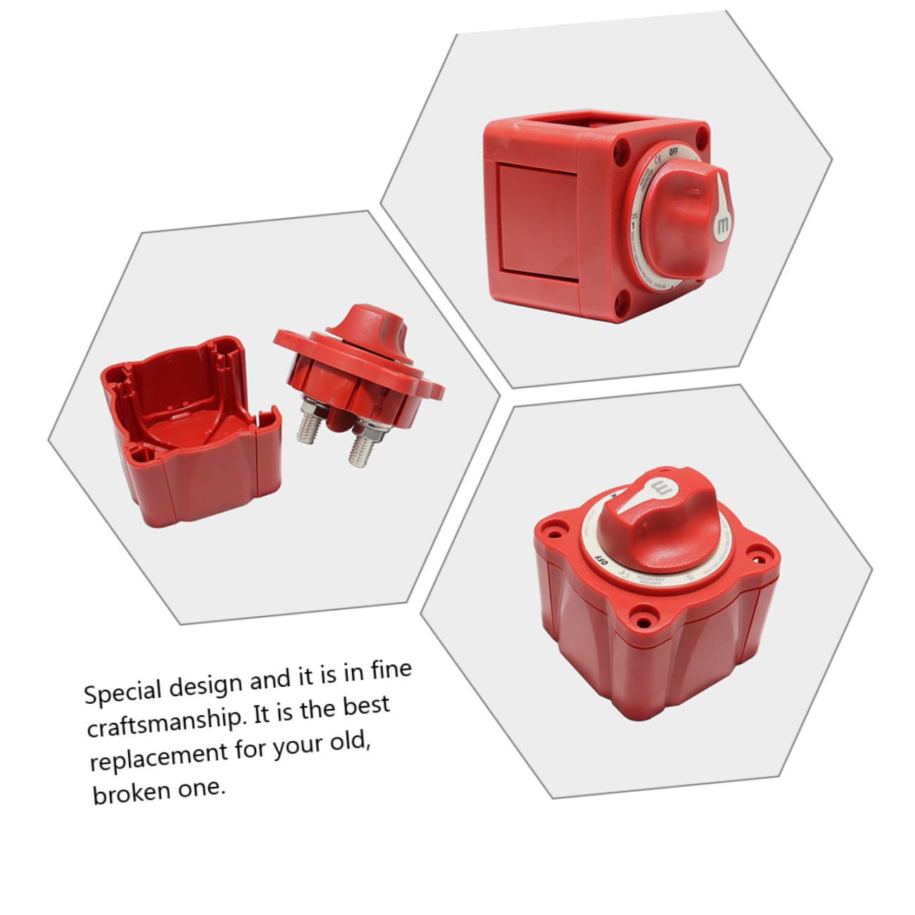12V Battery Disconnect Switch for Rv Boat and Car Heavy Duty Terminals Easy to Use Reliable Power Cut Off