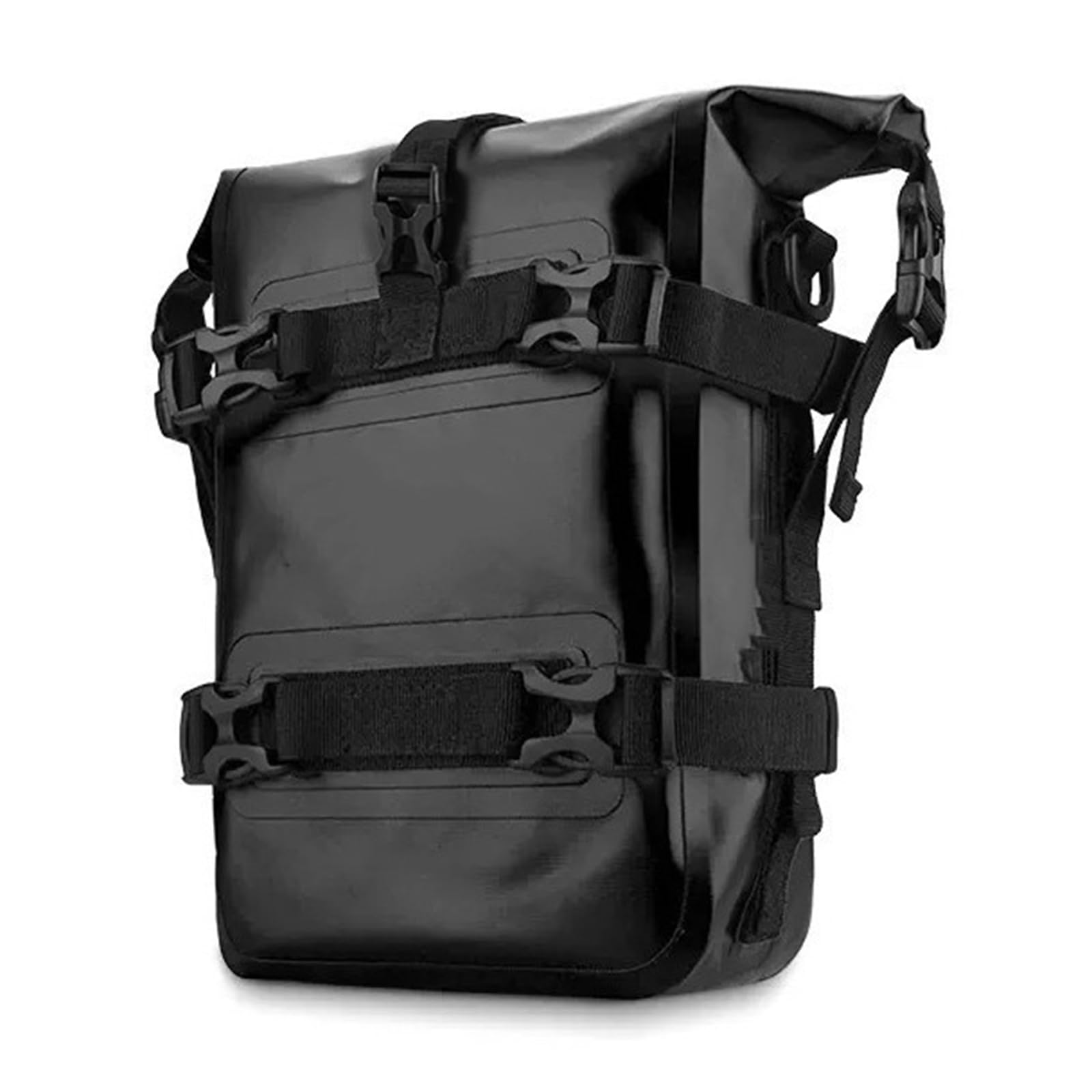 Borsa da viaggio per moto, 100% impermeabile, da 8 litri, con cinghie regolabili, zaino universale per ADV Touring fuoristrada (nero, 1 pezzo)