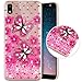 Produktbild QPOLLY Kompatibel mit Xiaomi Redmi 7A Hülle Glitzer Flüssig Treibsand Glitter Quicksand Handyhülle Gemalt Niedlich Weich Silikon TPU Schutzhülle Tasche für Xiaomi Redmi 7A,Schmetterling