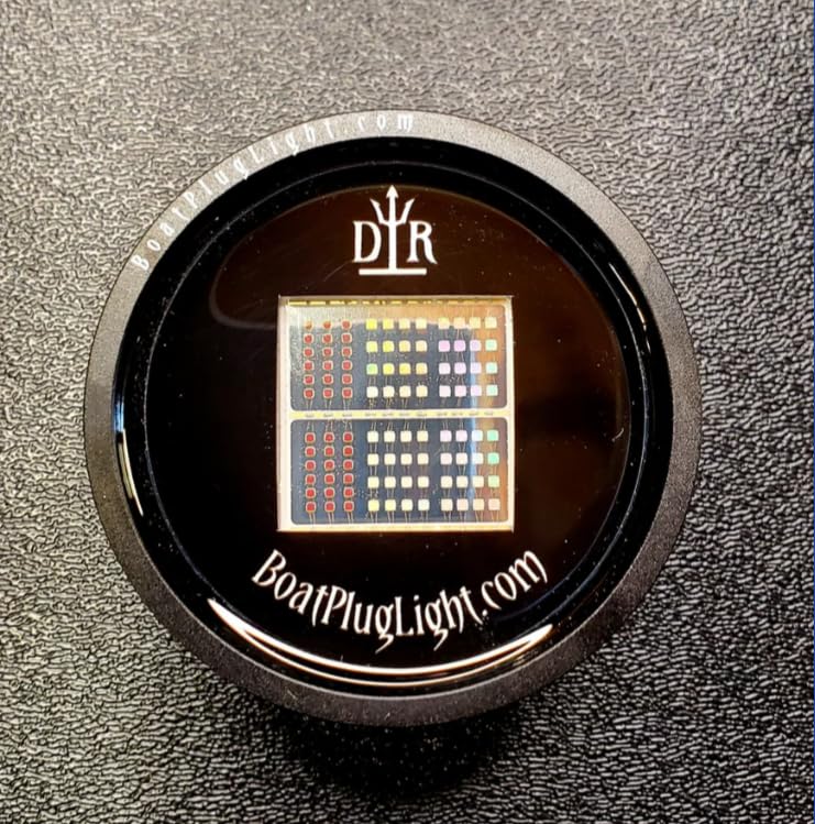 Vega Underwater RED 8000 lumens 133 watts transom Drain Plug LED Light and built in Texas