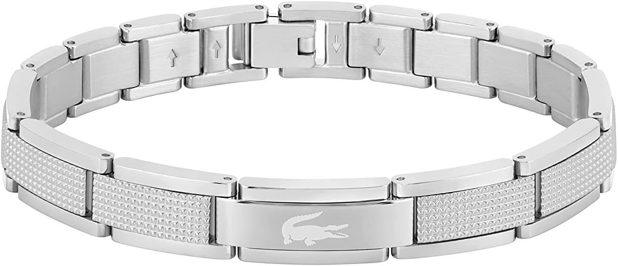 [Lacoste] Stencil Mens Jewelry Collection , Standard, Stainless Steel, No Gemstones