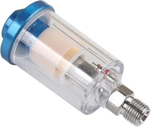 Air Spray Gun Oil Water Separator Filter, High Efficiency Air Compressor water Filter for Paint Spray, 1/4 Inch Thread, 1 ...