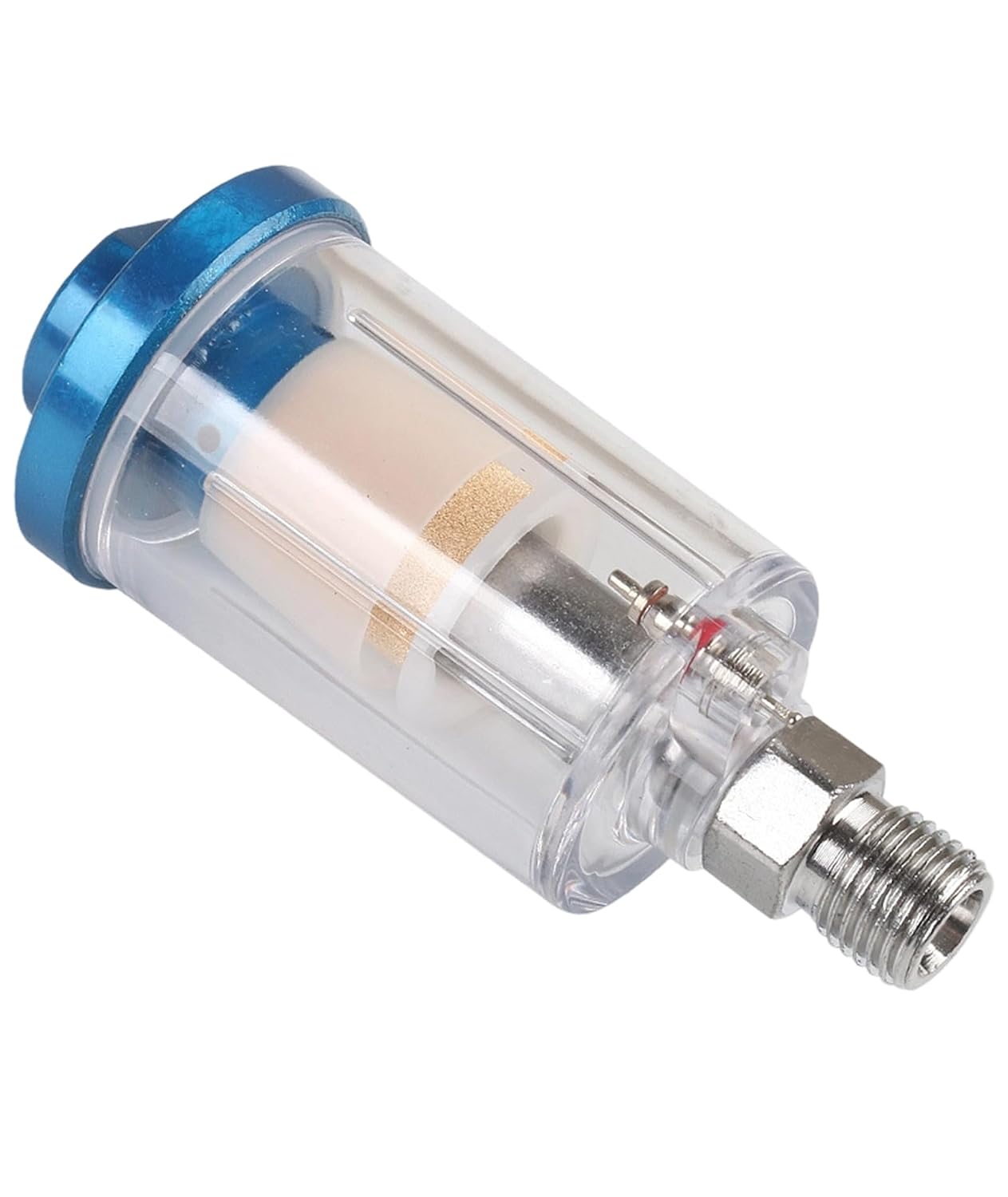 Air Spray Gun Oil Water Separator Filter, High Efficiency Air Compressor water Filter for Paint Spray, 1/4 Inch Thread, 1 ...