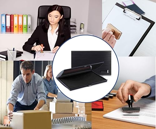 Miniatura 3 de Infusion Almohadilla de tinta de sello grande de 5 x 7 pulgadas para sellos de goma, elige una almohadilla de tinta de sello grande para un color