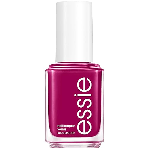 essie Salon-Quality Nail Polish, 8-Free Vegan, Vibrant Plum, Flowerista, 0.46
