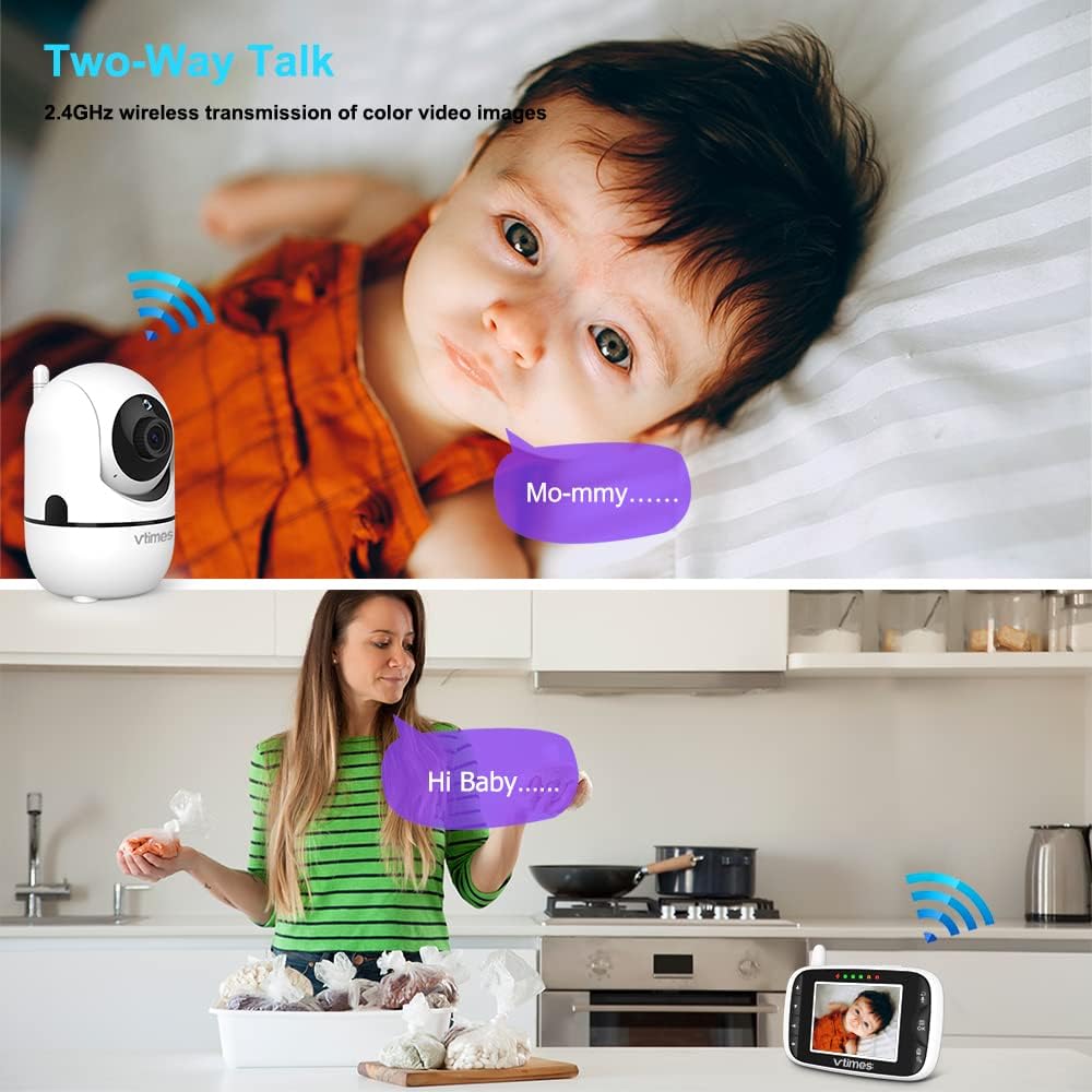 VTimes VT6532 Two-Way Talk feature with parent and baby