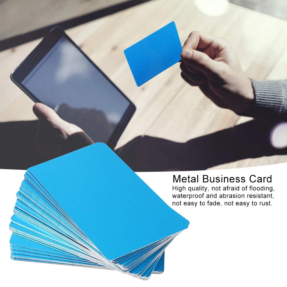 Paquet De 50 Cartes De Visite En Aluminium Blanc, Pour Sublimation Ou Gravure - Marque Uxcell