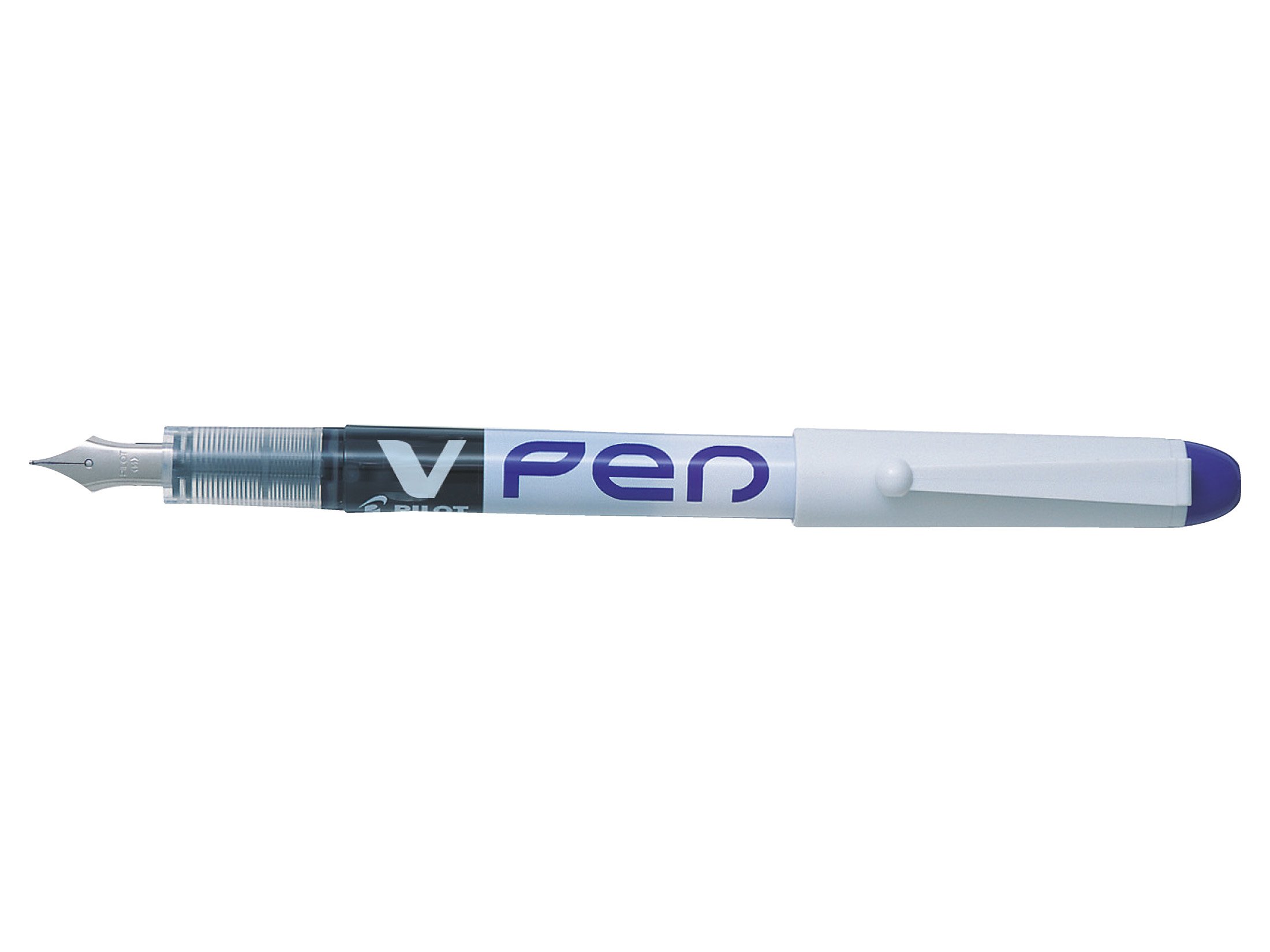 PILOT - 6 Stylos Plume V-Pen Effaçables - Noir/Bleu/Rouge/Vert/Rose/Violet - Pointe Moyenne