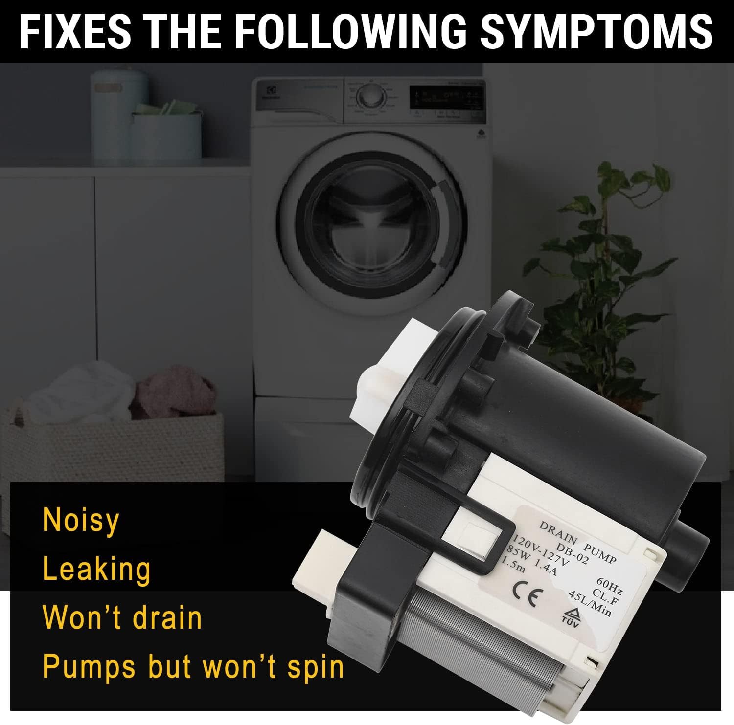 DC31-00054A Washer Drain Pump by Seentech - Compatible Samsung Washing Machines - Replaces Part Numbers AP4202690, 1534541, DC31-00016A, PS4204638