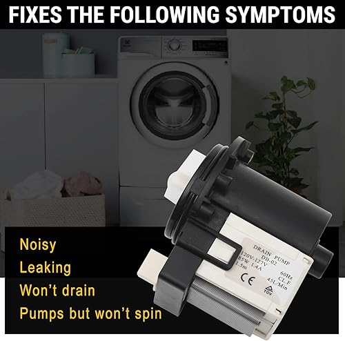 Miniatura 6 de Seentech - Bomba de drenaje para lavadora DC31-00054A - Lavadoras Samsung compatibles - Sustituye a los números de pieza AP4202690, 1534541,