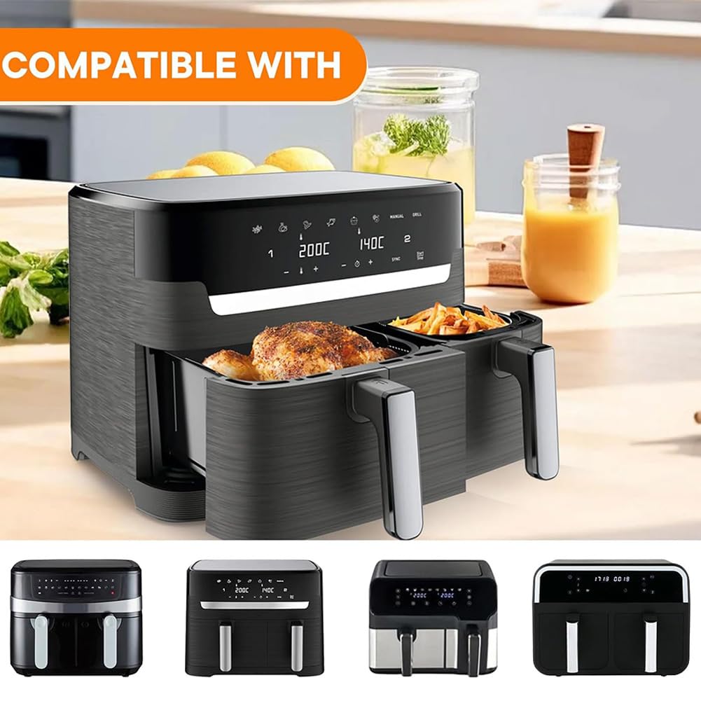 Riutilizzabile Air Fryer Fodere in silicone Antiaderente Riutilizzabile Airfryer Pot Sostituzione Facile pulizia Airfryer Pentola in silicone Teglia for alimenti for Air Fryer AF500
