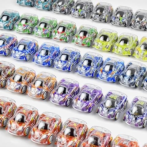 Tuko 50Packs Mini Pull Back Cars Toy Gift Packs, Racing Toy Vehicles for Kids Toddlers Gifts 1 2 3 Years Old Cover