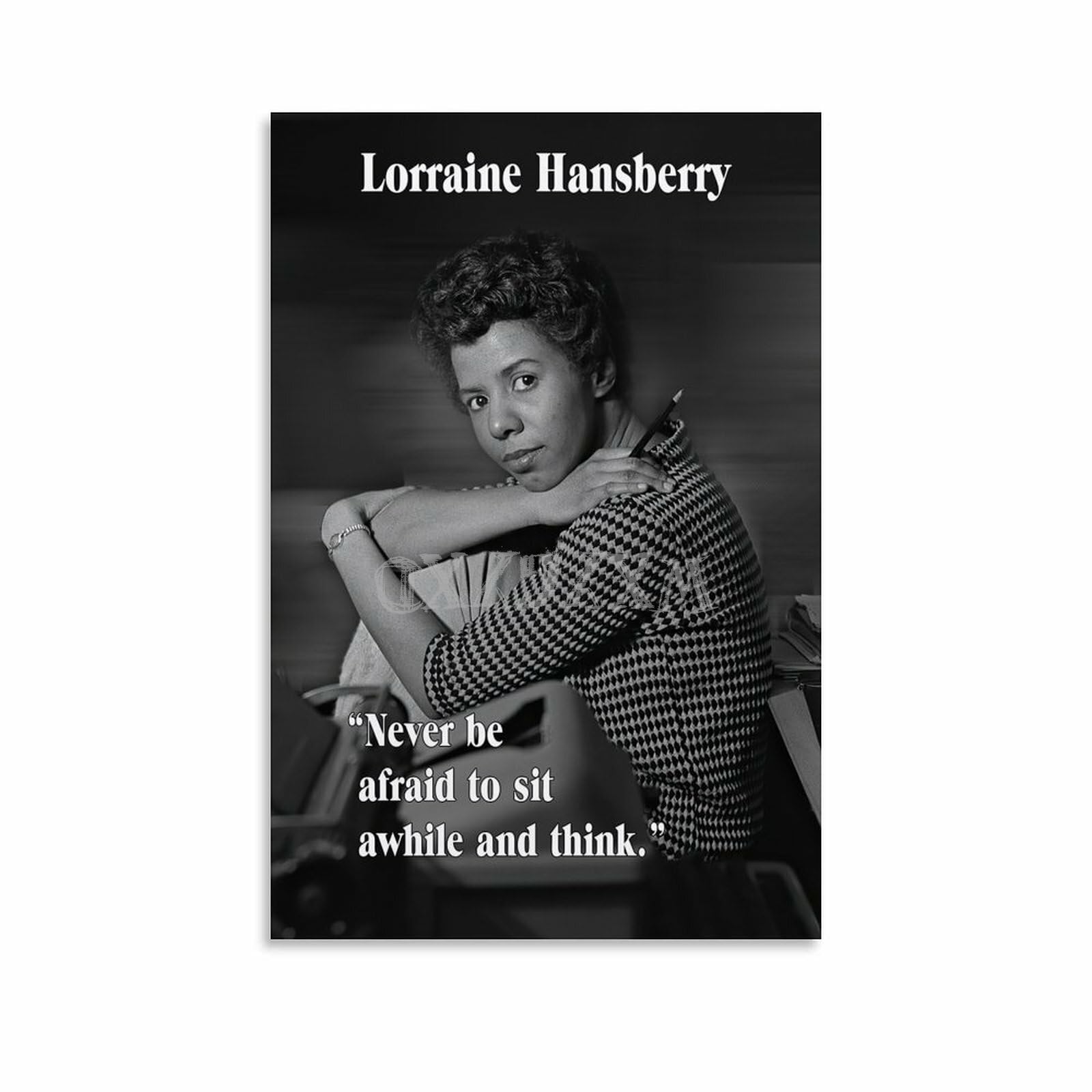 Generic Lorraine Hansberry Quotes Posetr Inspirational Poster (6) Canvas Painting Wall Art Poster for Bedroom Living Room Decor 08x12inch(20x30cm) Unframe-style