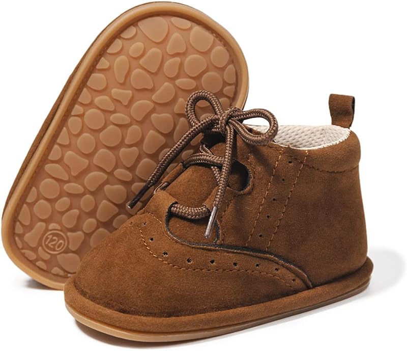 Baby Booties Newborn Infant Unisex Baby Girls Boys Velvet Rubber Anit-Slip Sole Shoes Toddler Fleece Cozy Winter Warm Prewalker Boots