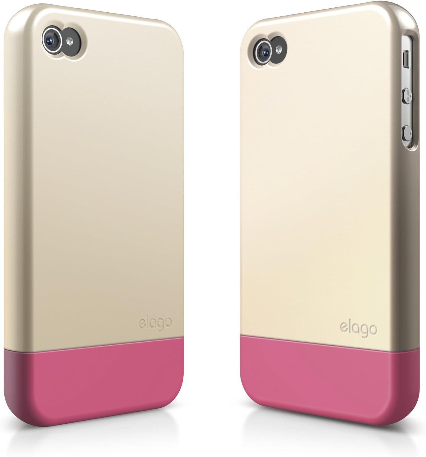 elago S4 Glide Case for AT&T, Sprint and Verizon iPhone 4/4S - eco Friendly Packaging (Champagne Gold+Hot Pink)
