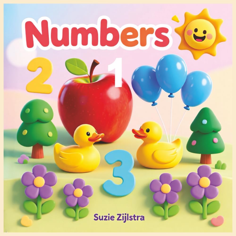 Numbers: A Fun Counting and Number Learning Book for Little Learners | 8.5 x 8.5 inches | 44 pages | Recognize numbers | Practice counting skills: 4 (Little learners first step series)