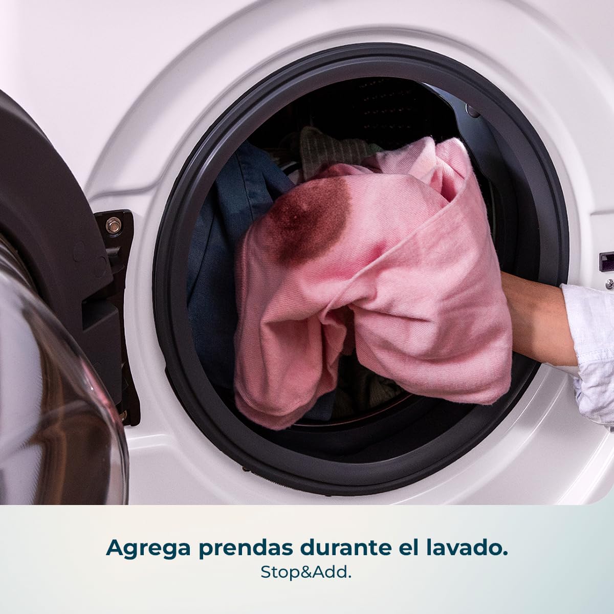 Cecotec Lavadora Carga Frontal 8Kg Bolero DressCode 8450 Inverter, 1400 rpm, 16 programas, Clase A-20%, Motor Inverter Plus, Allergy Care, Pearl Drum, Función Silence, Stop&Go y Kid Lock, Blanca — view 9