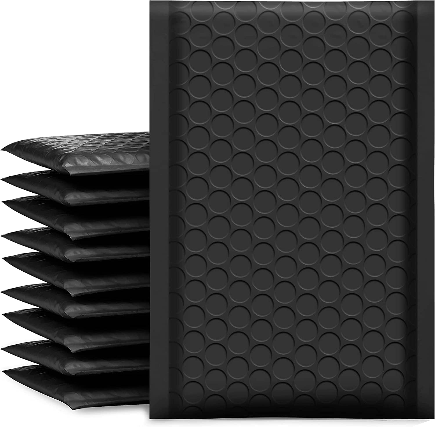 Bubble Mailers, Black Poly Padded Envelopes, Small Business Mailing Packages, Opaque Self Seal Adhesive Waterproof Boutique Shipping Bags, Jewelry Makeup Supplies Packages（6x9 Inch,5pack）