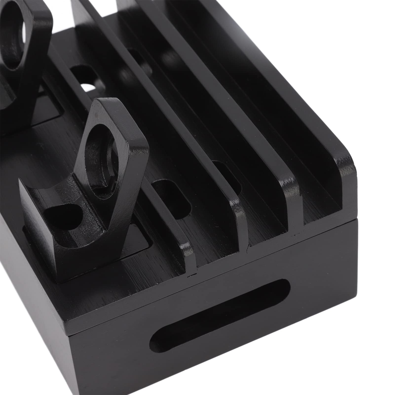 Station De Charge, Station De Charge pour Plusieurs Appareils, Organisateur De Bureau, Support De Station De Charge Multifonction à 5 Ports pour Téléphones Tablettes Montres électroniques(Noir)