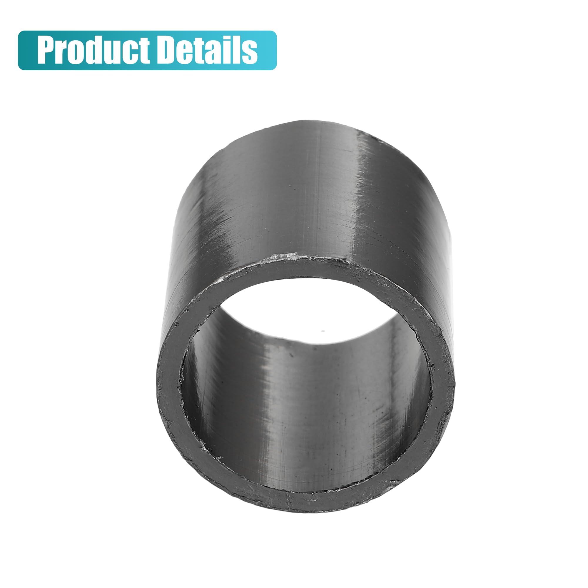 QUARKZMAN Joint D'Échappement En Graphite Ton Titane 1pc Pour Moto | Diamètre Intérieur 29mm, Diamètre Extérieur 35mm, Épaisseur 3mm, Universel Pour La Plupart Des Motos