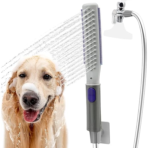 Qpets Dog Shower Sprayer Portable Pet Bathing Tool