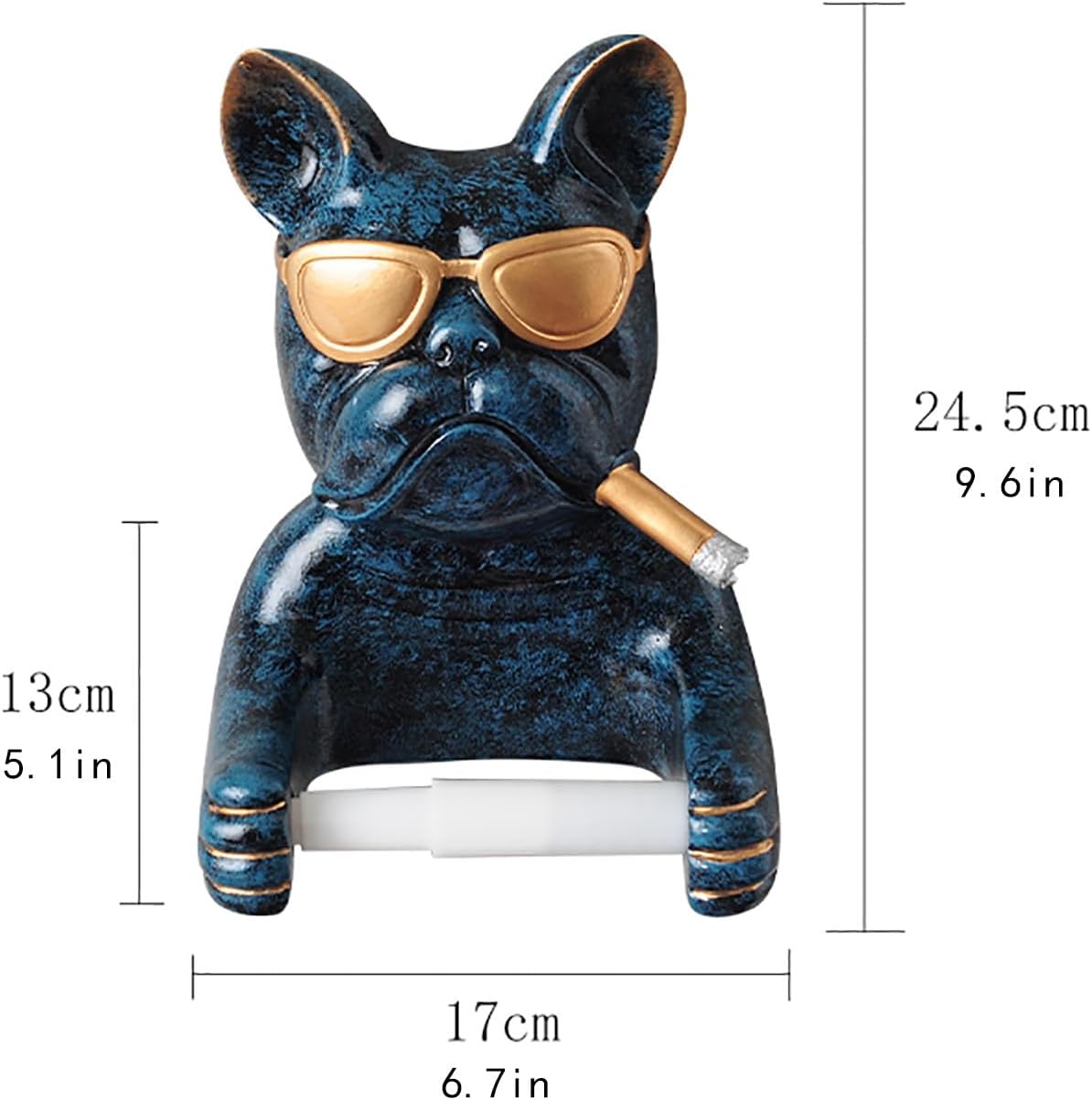 Toilet Paper Holder, No-Drill Toilet Paper Holder, Fun Bulldog Toilet Paper Holder, Decorative Toilet Paper Roll Holder, Bathroom Decor