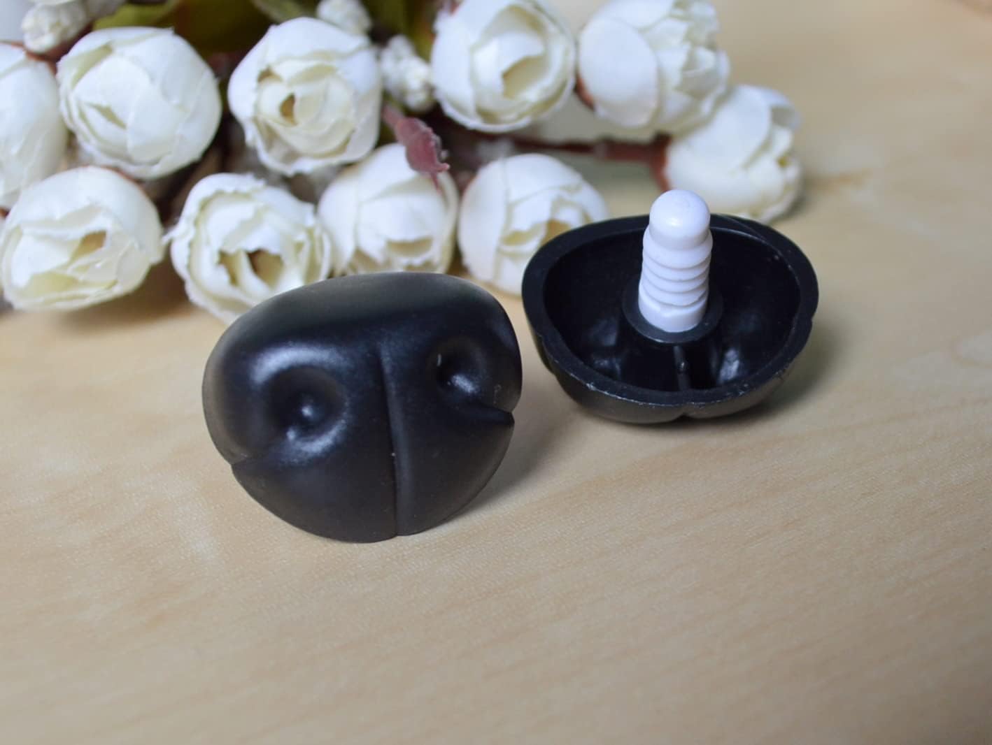 34mmx28mm Black Dog Nose/Safety Nose/Plastic Nose - 10pcs