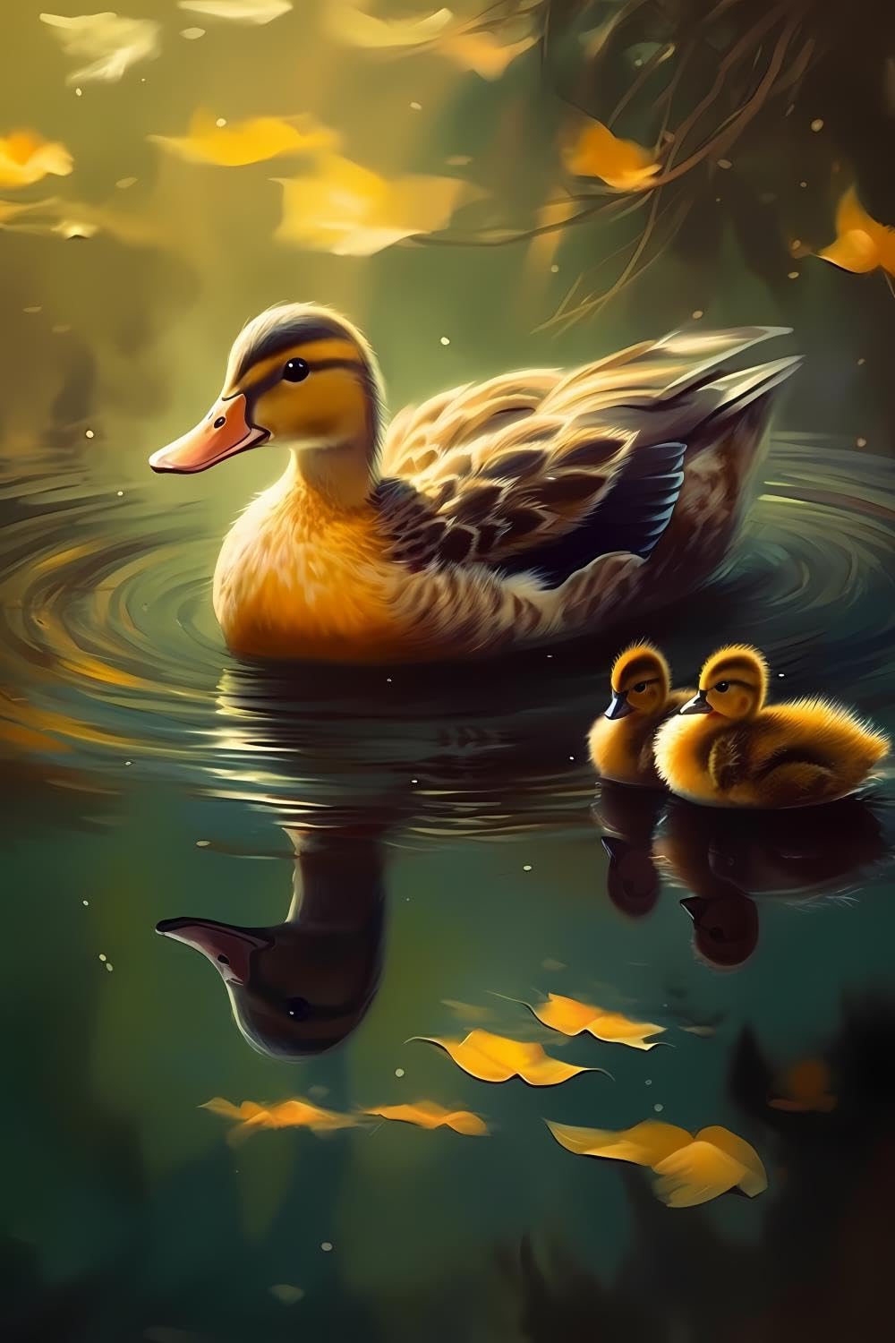 Amazon.com: JOEAUEN Diamond Painting Kits The Swimming Ducks