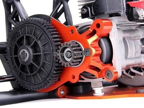 1/5 Baja Cnc Clutch Bell Mount And Plate Set For 1/5 Scale Hpi Km Rv Baja 5B 5T 5Sc 852281 - (Color: Orange) #TOP3