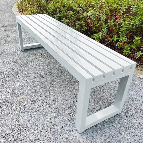 Banc d'extérieur résistant aux intempéries et structure métallique de 100cm