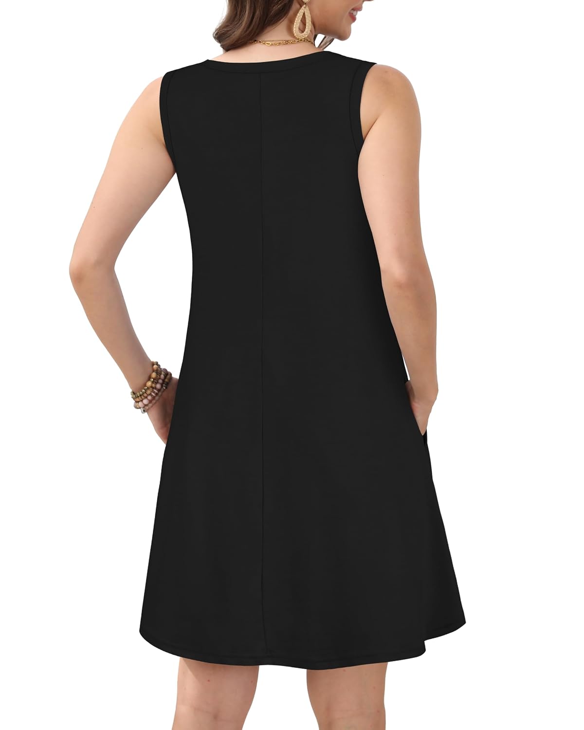 JOLIGAL Sleeveless Tshirt Sundress with Pockets - Image 7