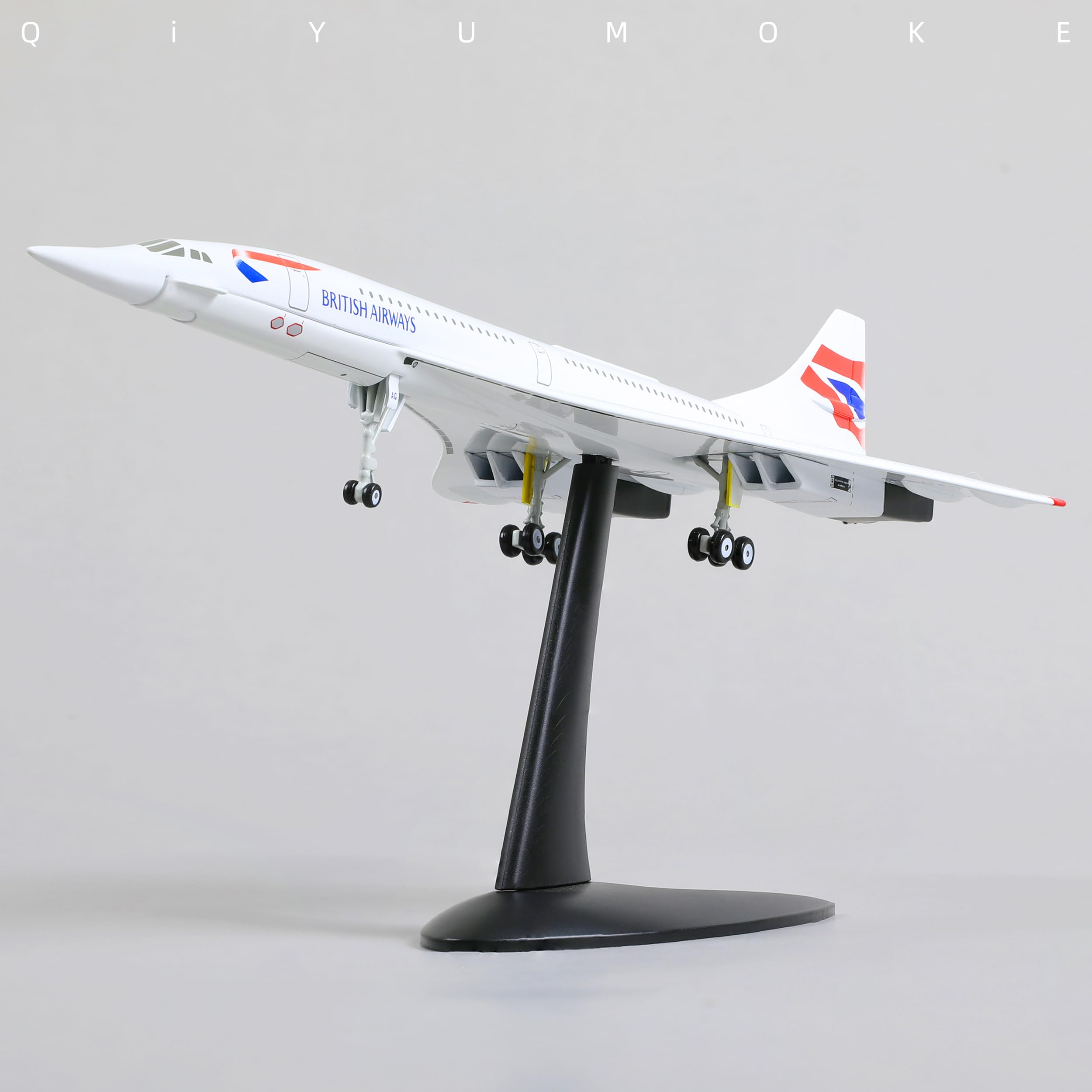 QIYUMOKE 1:200 Scale Die-cast Metal Concorde Airplane - British Airways Edition, 03.british Airways 1/200, Maßstab 1/200 - Image 3