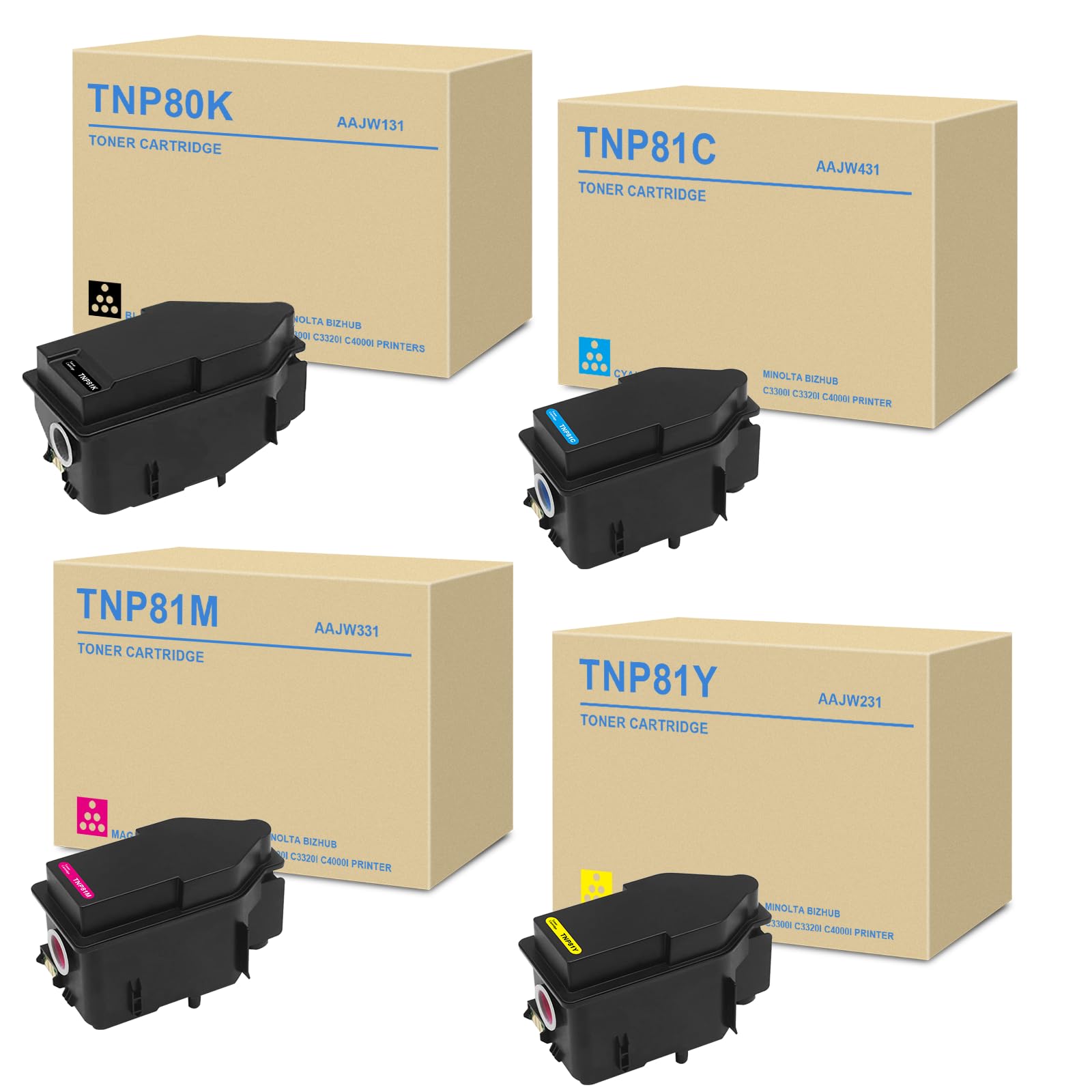 SUPERYILED TNP80 Toner Cartridge Replacement For Konica Minolta TNP80 TNP81 AAJW131