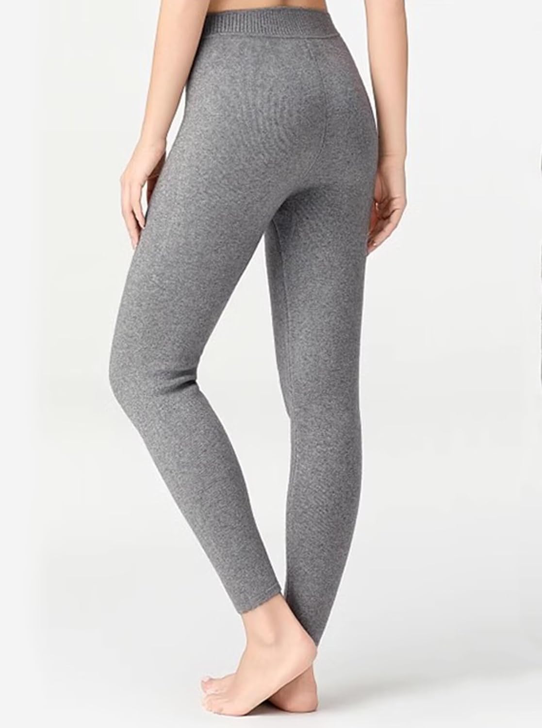 Womens Mens Thermal Underwear Bottom Pants 100% Cashmere Thermal Leggings Soft Long Johns for Hiking Skiing Hunting Walking
