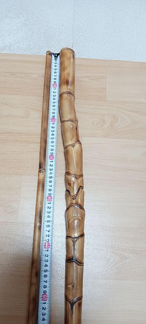 竹製の工芸品 漢字の刻印付き　竹杖 竹製の工芸品 漢字の刻印付き 竹杖 竹製の工芸品