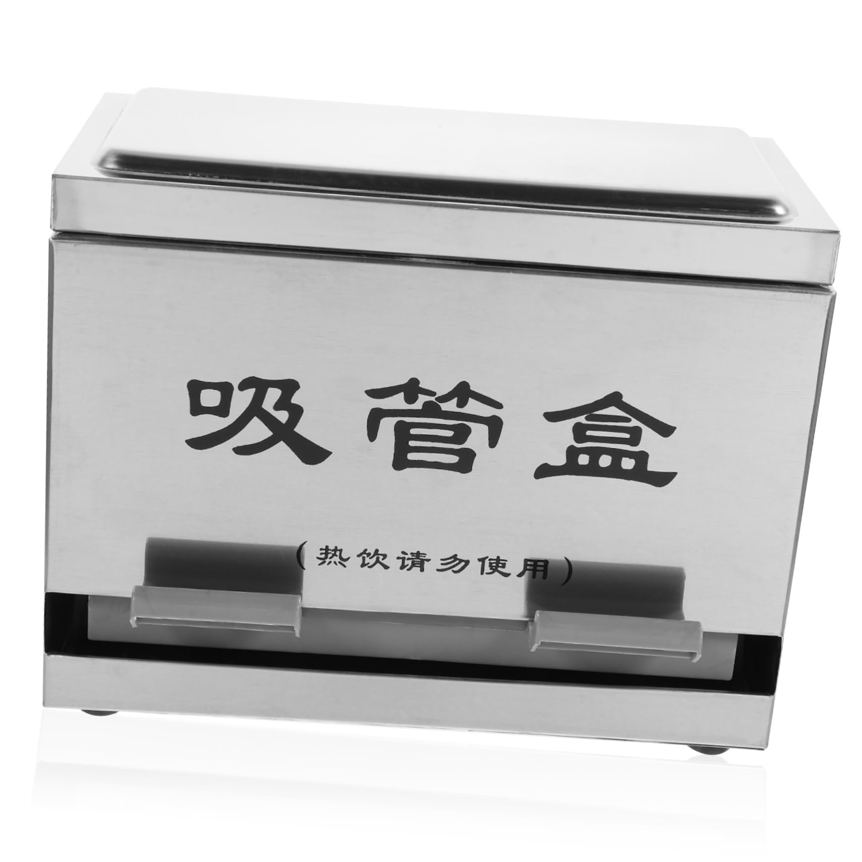 STOBAZA Box Straw Dispenser Box Outlet for Various Straw Dustproof Easy to Clean Non Slip Base Reusable Storage Holder for Restaurants Home Use