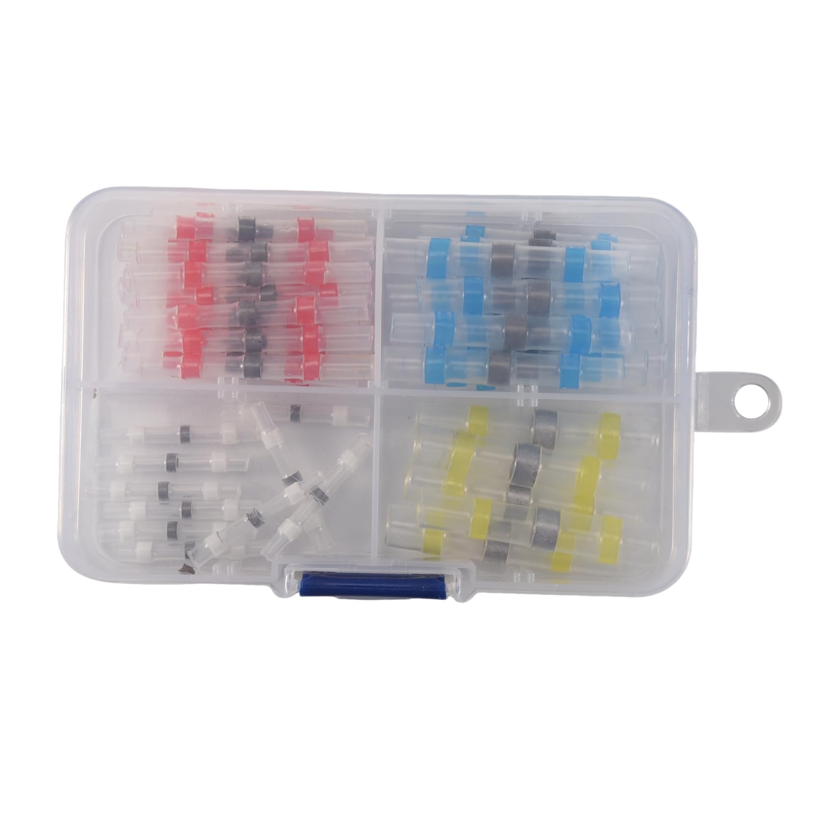Aisuoka 50Pcs Connector Heat Shrink Sordering Terminals Waterproof Solder Sleeve Tube Wire Insulated Butt Connectors Diy Electronic Cable Kit