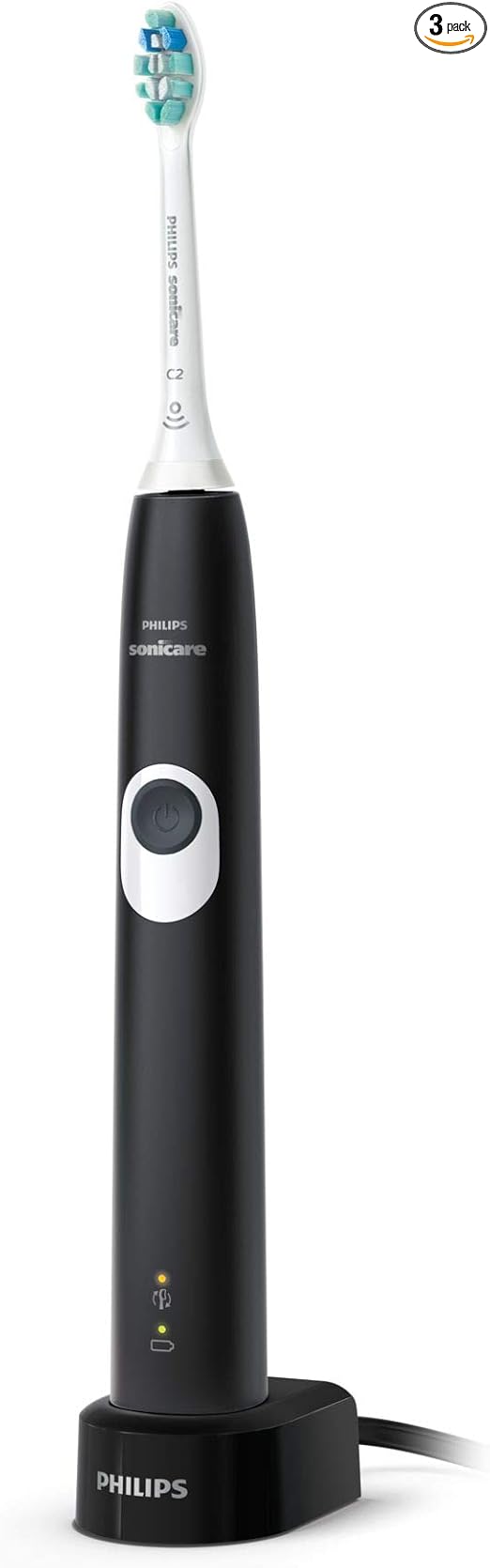 Philips Sonicare ProtectiveClean 4100 Rechargeable Electric Power Toothbrush, Black, HX6810/50