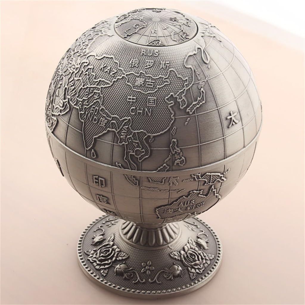 The Globe Nordic Toothpick Box Personality Press Automatically s Out of The Home Living Room Metal Retro(E)