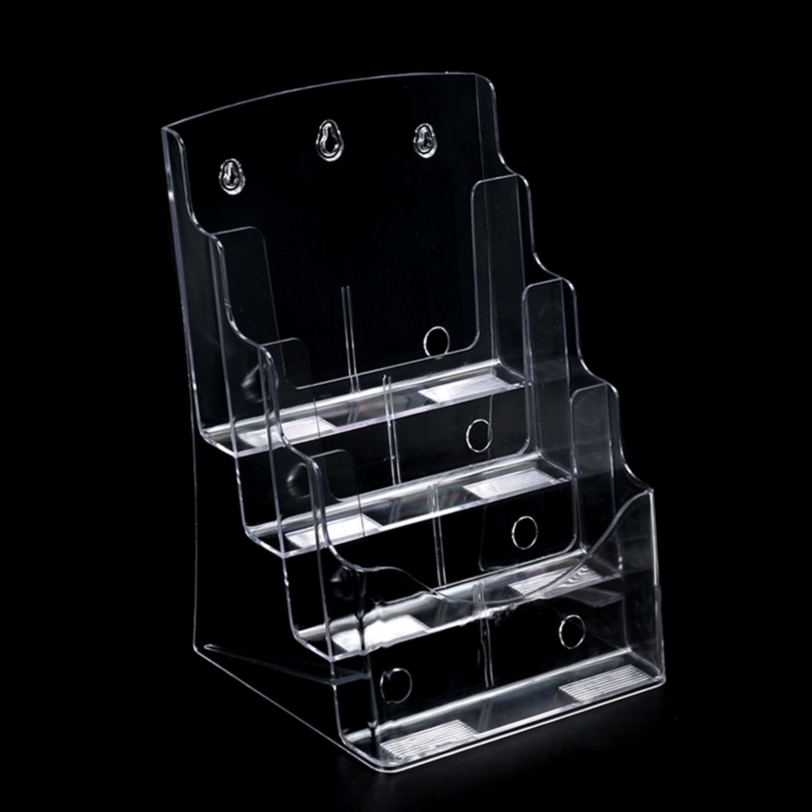 KAHDGSS Clear Brochures Display Stand Acrylic Brochures Holder Flyers Holder Pamphlets Display Stand Literature Catalog Rack