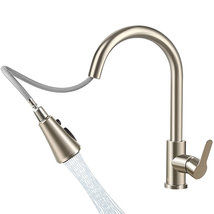 Buy Kitchen Faucet with Pull Down Sprayer VMASSTONE Single Level