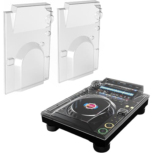 2-Pack Polycarbonate Cover for Pioneer DJ CDJ-3000, Hard Shell DJ Equipment Protective PC Pets-Scratch Proof Shield Lid Cover Protector for Travel