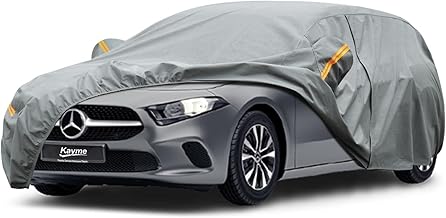 Kayme Robust Car Cover Waterproof Breathable Suitable for Mercedes A Class (2012-2025), Full Car Cover for Sun Dust Protection, Car Tarpaulin Folding Garage Cover (3-7 Days Delivery)
