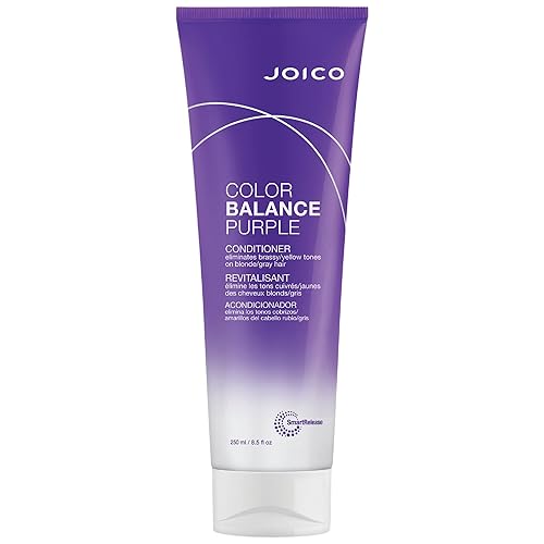 Joico Color Balance Purple Conditioner Eliminate Brassy and Yellow tones For Cool Blonde or Gray Hair Joico Color Balance Purple Conditioner Eliminate Brassy and Yellow tones For Cool Blonde or Gray Hair