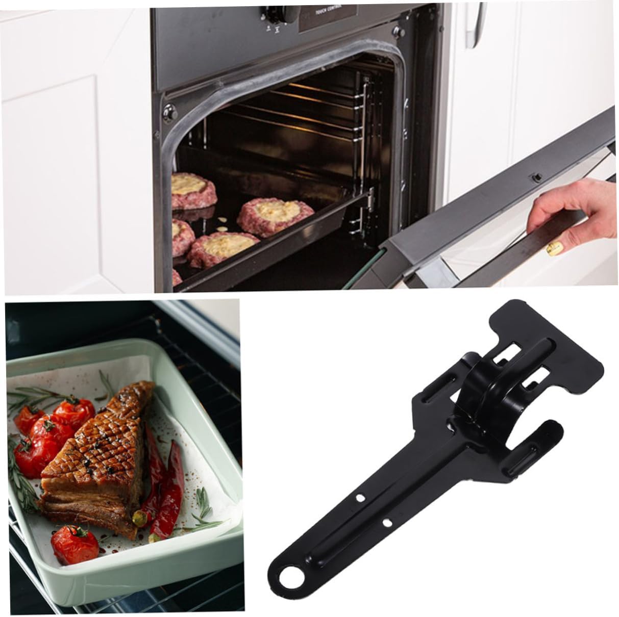 Alipis 2pcs Oven Tray Extractor Clips Anti-Scald Kitchen Hot Plate Gripper Heat Resistant Ovenware Clip for Baking and Cooking