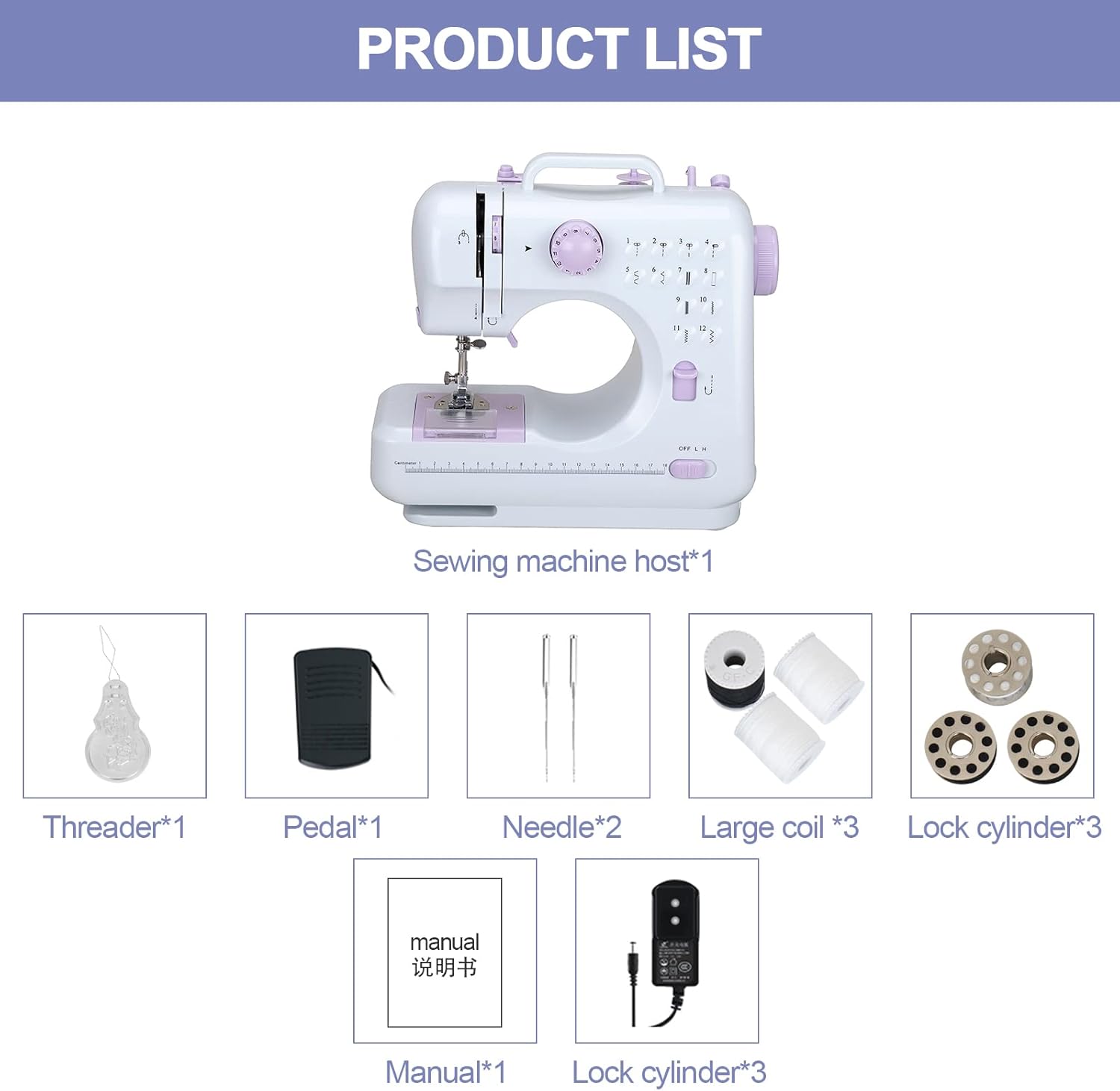 LetCart 505A Sewing Machine Product List