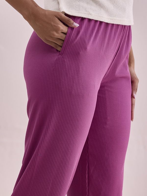 Image of GO Colors Women Rib Pant