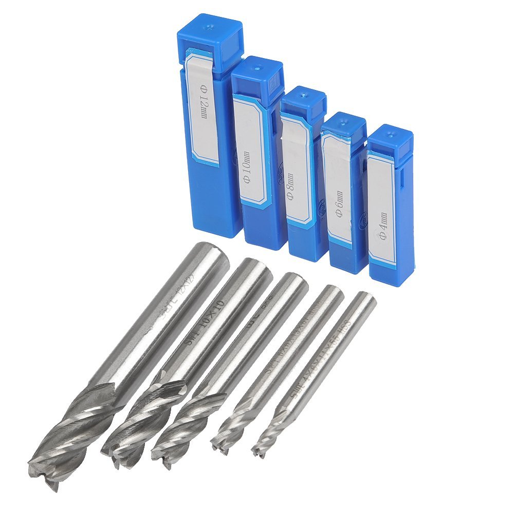 Set Frese CNC 40 Pezzi - Con Pinze ER11 E ER16, Diametro Gambo 1/8", Per Legno E Alluminio