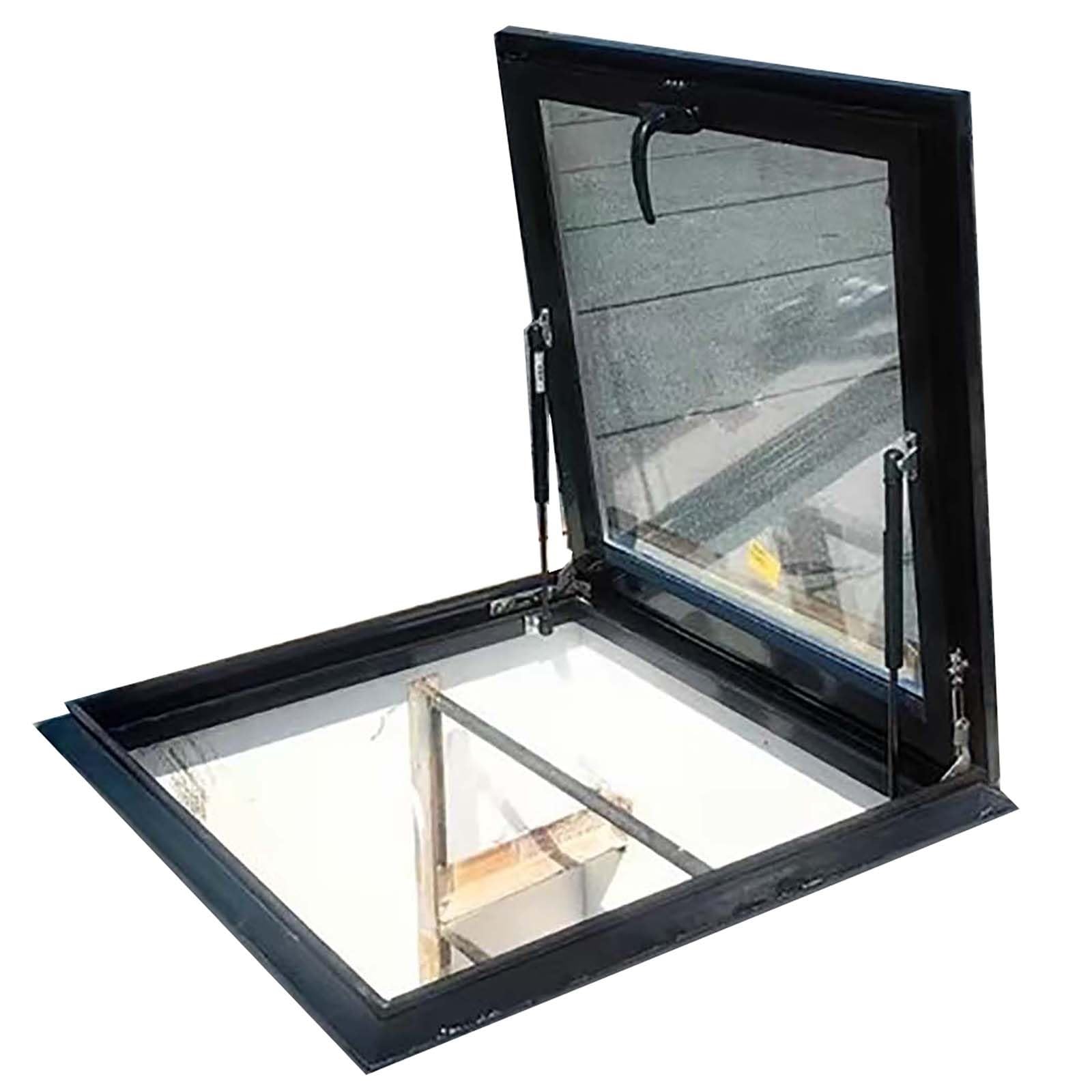 Konfigurowalny aluminiowy świetlik dachowy na strychy i piwnice, wielokątny design, 100 x 65 cm, idealny do ogrodów zimowych i maksymalizacji naturalnego światła