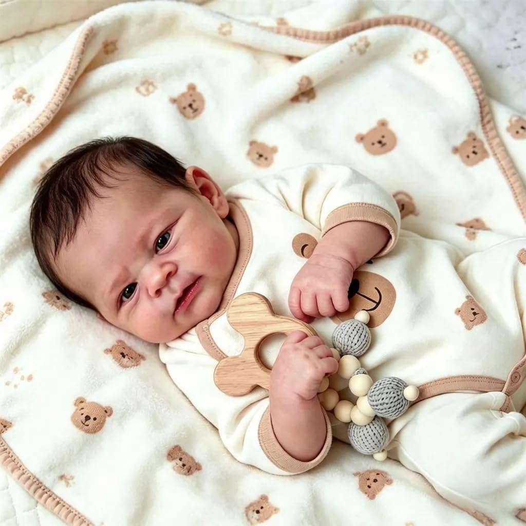 Zero pam Reborn Baby Vinyl Lebensecht Junge-45CM Vinyl Puppen Baby Junge,lebensechte Babypuppen, Vinyl Puppe In Bezauberndem Outfit Und Mit Accessoires, Puppe Für Jungen Ab 3 Jahren